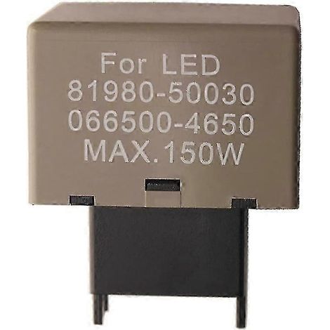 Relais clignotant électronique 8 broches de haute qualité pour ampoule LED Toyota Lexus 81980-50030 066500-4650 P20250110341 (1/5)