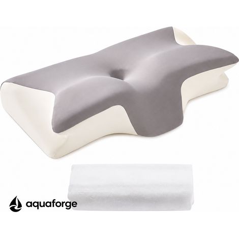 Almofada Cervical Ergonómica Espuma Viscoelástica Respirável 60 x 30 x 12 cm (1/5)