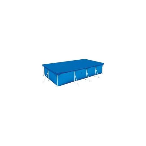 Bâche à bulles pour piscine tubulaire rectangulaire, bleu, 220 x 150 cm –