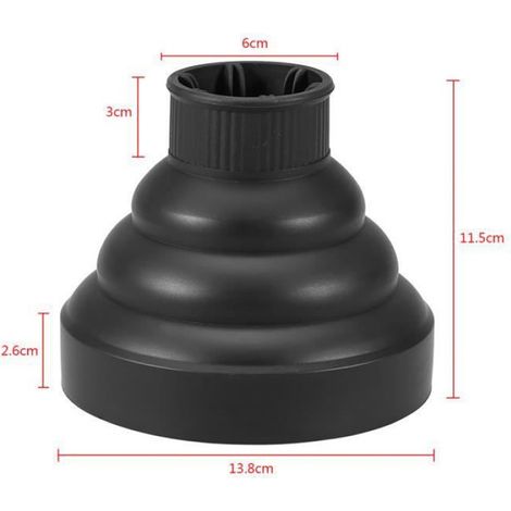 Diffuseur - Pour Seche-Cheveux - Pliable - Blanc - 1 Unite (1/2)