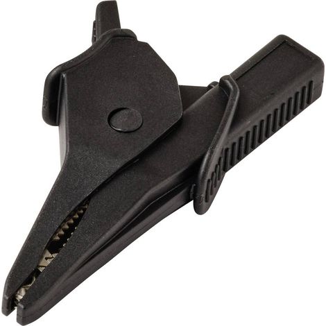 VOLTCRAFT MSK-135 Pince crocodile Inclus CAT IV 600 V, CAT III 1000 V 10 A noir (1/4)