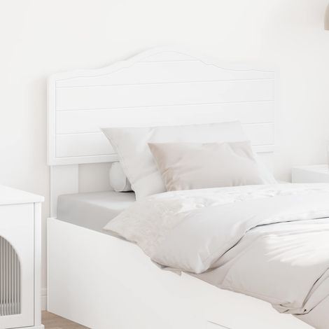 vidaXL Tête de lit Blanc Bois d'ingénierie (1/5)