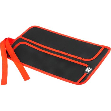 Rs Pro – Trousse à outils souple en nylon 380mm x 200mm – Résistante aux chocs – Compartiments pour rangement organisé – Noir