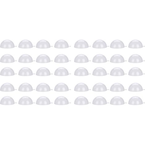 Lot de 20 boules en plastique transparent remplies de décorations de Noël ou mariage, 5 cm (1/5)