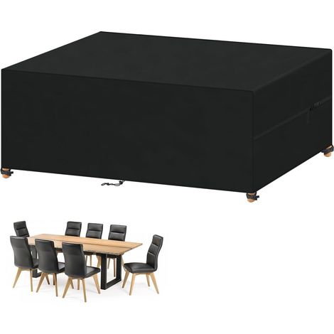 Housse Table Jardin Rectangulaire 20020085cm 420D Oxford Tissu Bache Salon de Jardin Protection Table Exterieur Housses Pour Mobilier de Jardin Couverture de Protection Meubles Exterieur (1/5)