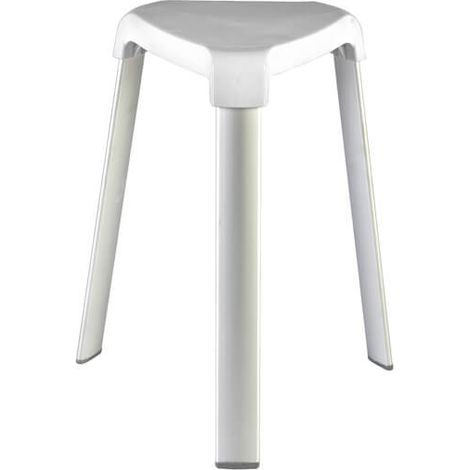 TRIX SGABELLO IN ALLUMINIO BIANCO