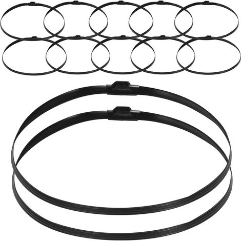 Étrier de Fixation pour Ventilateur Électrique 12pcs 12inch Plastique Noir Ambiance Estivale, Accessoires pour Ventilateurs, Anneaux Fixes pour Ventilateur (1/5)