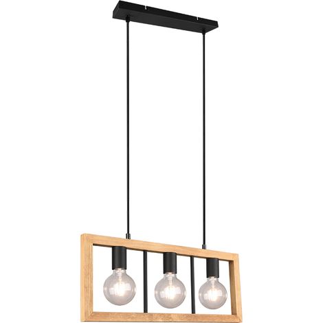 Suspension 3xe27 max 10w noir mat - trio - agra (1/5)
