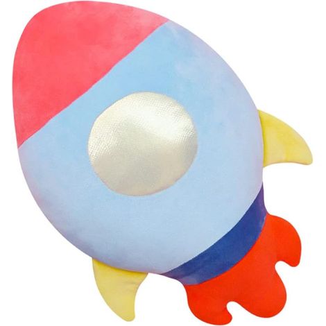Peluche fusée, peluche mignonne et ultra douce et confortable pour enfants, idéale comme oreiller de soutien pour la nuque, oreiller de voyage ou cadeau pour filles et garçons. 50 cm (20 pouces). (1/3)
