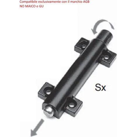 Chiusura Verticale Nera per Spagnoletta AGB Rotazione 90° SX (1/2)