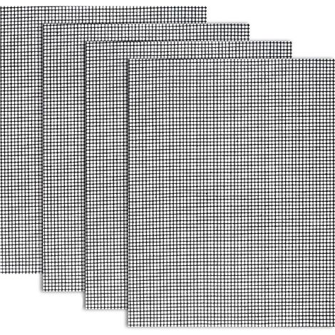 4 Tapis de cuisson, antiadhésif, résistant à la chaleur 260°C, pour barbecue gaz charbon électrique et air fryer (1/5)