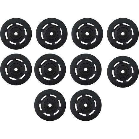 10 schwarze 95-mm-Kugellagerrollen für Seilzüge von Fitnessgeräten, verschleißfest (1/5)