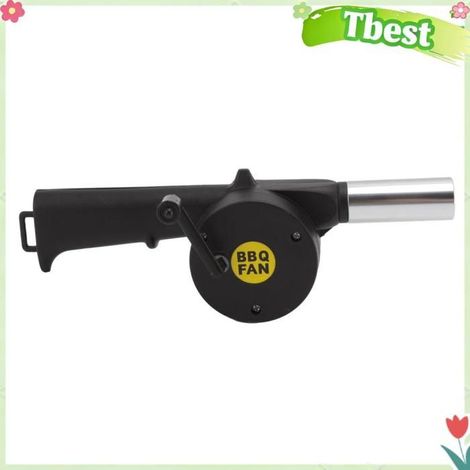 Souffleur d'air portatif de ventilateur de BBQ pour le voyage de pique-nique de Camping avec le noir léger à hautes températures (1/4)