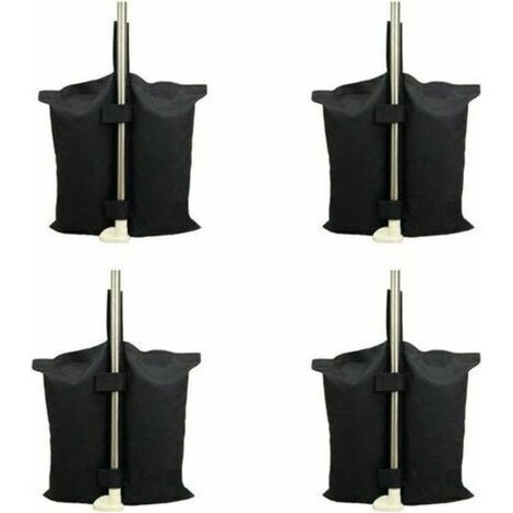 Sac de lestage robuste de qualité industrielle avec coutures doubles pour auvent de tente dépliable Noir (1/4)