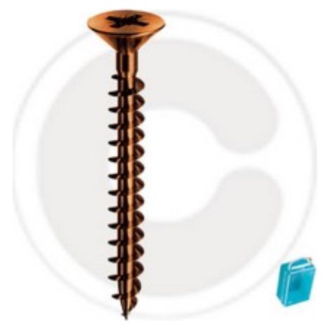 cf 10 pcs Vis de panneau tA te plate en acier bronzA Vis A bois 4x60 mm