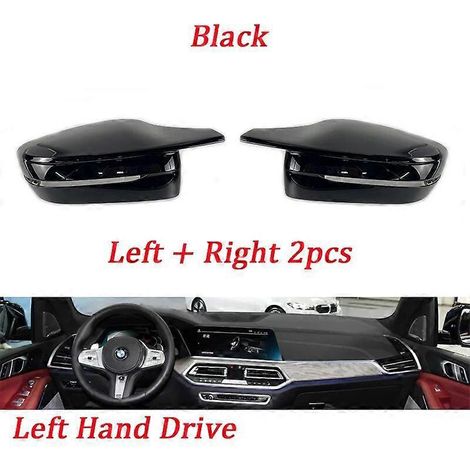 M4-Style-Rückspiegelkappen in Carbonfaser/Schwarz für BMW 3er, 4er, 5er, 7er, 8er (G20, G21, G28, G30, G38, G11, G12, G15, G16) – Linkslenker/Rechtslenker (1/5)