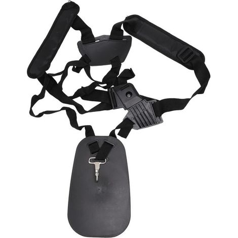 Universal Shoulder Strap for Grass Trimmer, Adjustable Length Weeding Strap, Shoulder Strap for Grass Trimmer, Edger, Leaf Blower (Black) (1/3)