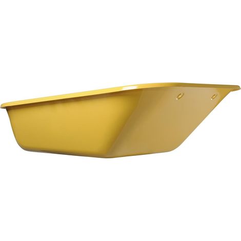 HAEMMERLIN Caisse peinte jaune 160 L 6 trous - pour brouette Expert Cargo 160