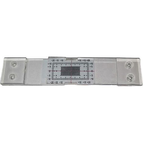 Jauge de fissure standard pour béton (lot de 2) Outil de surveillance précis des fissures Règle de mesure des fissures (1/4)