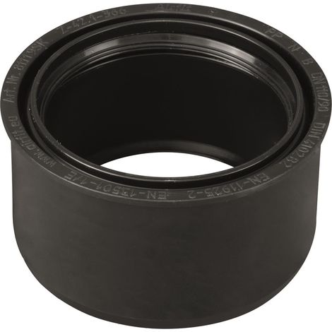airfit Réducteur super court DN 110x90 en PP, noir