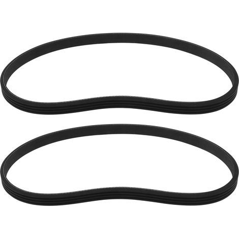 unidades - Correa de transmisión - Correa de distribución - Caucho resistente de 4 nervaduras para cortacéspedes, color negro, 9,36 mm x 457 mm (1/5)