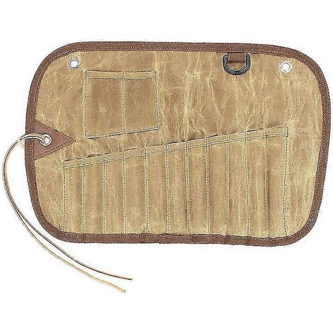 Sac de rangement portable pour couverts de voyage, ensemble d'ustensiles de cuisine, organisateur de voyage, pochette enroulable en polyester, sac à couverts (1/5)