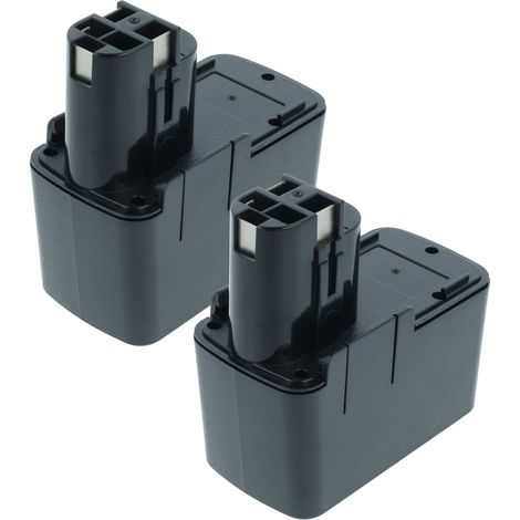 vhbw 2x batteria compatibile con Bosch GSB 12VSP-2, BH-1214, GBM 12VES-2, GLI 12V, GSB 12 VSE-2 utensile elettrico (3000 mAh, NiMH, 12 V)