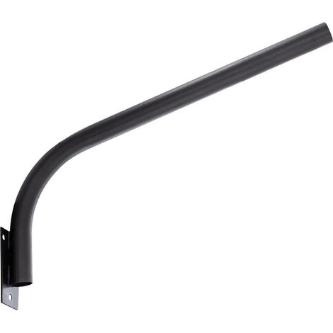 Brazo de Pared Ø60mm para Farolas de Alumbrado Público Negro