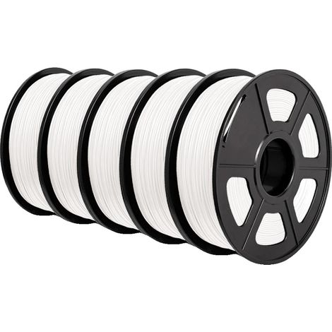 Filamento per stampante 3D, materiale PLA, ad alta resistenza, PLA Plus bianco (1/2)