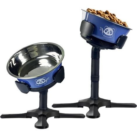 Porte-gamelles réglable pour chiens
