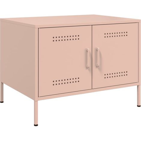 Couchtisch Rosa 68x50x50,5 cm Stahl