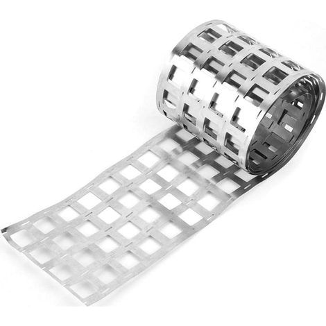 Bande De Nickel Pur pour Batterie 18650, Nickelé Acier Bande 1M 0,15 mm, pour Tab à Souder et Lithium de Capacité Élevée AAA AA Batterie de soudage par Points(6P 0.15 107.5mm) (1/5)