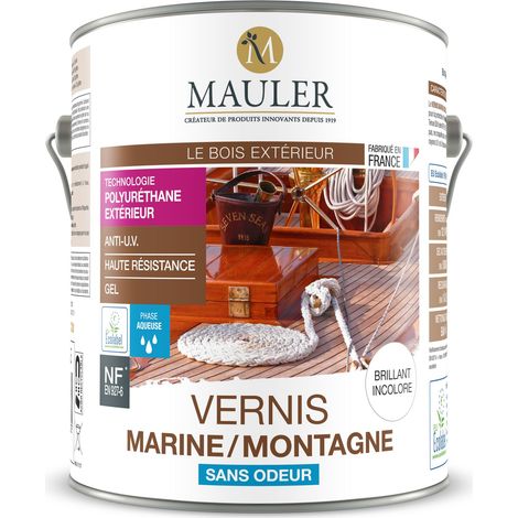 Vernis marine montagne sans odeur - 2,5 litre - incolore brillant (1/5)