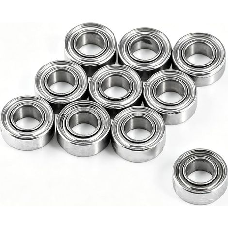 10Pcs MR63ZZ Roulements à Billes 3x6x2.5mm, Petit Roulement à Bille à Double Joint pour Imprimante 3D, Modélisme (1/5)