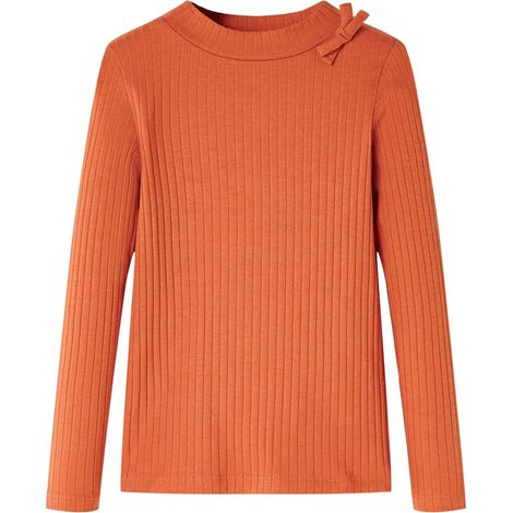 Teenpull – Kinder-Langarmshirt Dunkelorange 92 (1/5)