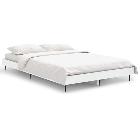 Maison Exclusive - Bettgestell Weiß 120x190 cm Holzwerkstoff (1/5)