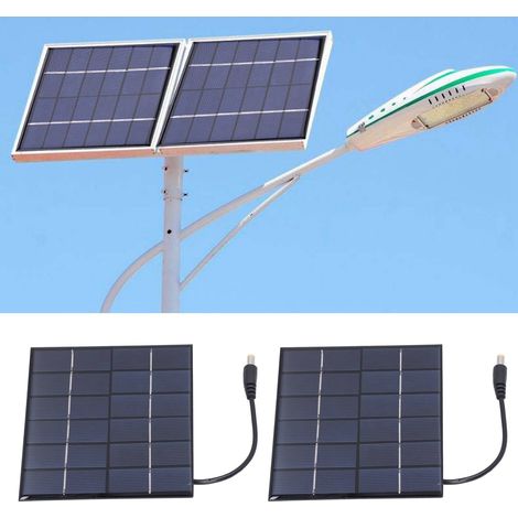 2 panneaux solaires de 2 W, sortie DC5521, peuvent charger des batteries de 3,7 V. (1/5)