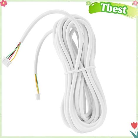 Tbest câble de sonnette vidéo Câble en Cuivre Flexible Rond à 4 Conducteurs pour Système d'interphone Vidéo Fil informatique cable (1/5)