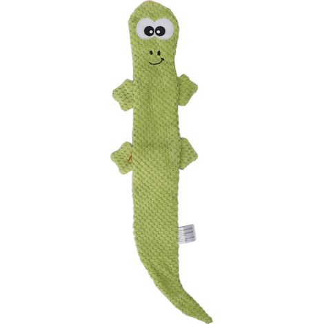 Jouet lézard couinant pour chien, entraînement au meulage des dents, jouets à mâcher en peluche pour fournitures pour animaux de compagnie, vert