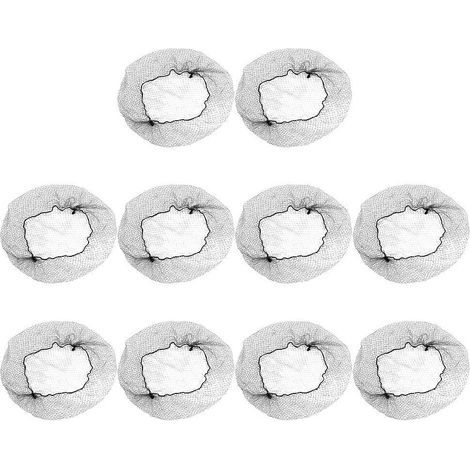 100 unsichtbare schwarze elastische Haarnetze aus dehnbarem Nylon – 20,00 x 20,00 x 0,01 cm – Schwarz (1/4)