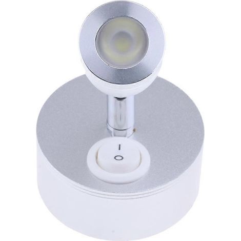Spot LED 3W 12V avec interrupteur pour liseuse, camping-car, caravane ou bateau - Éclairage intérieur (1/5)