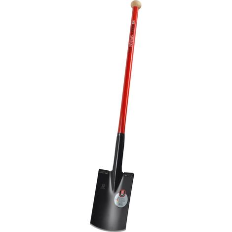 IDEAL Pala de fuerza 280x190/180mm T-2 Plus mango de tubo de acero con pomo de madera dura - 13010280 (1/4)