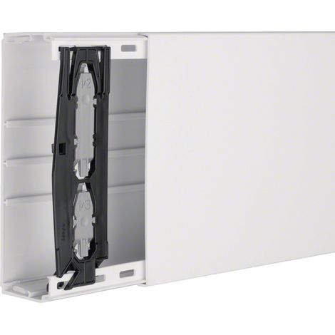 Goulotte de distribution PVC 60x190 mm - Longueur 200 cm (RAL 9016) LF6019009016 Hager