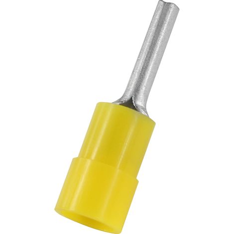 Connecteur à broches à sertir Isolé RS PRO, Dia. broche 2.8mm, Long. broche 14mm, Jaune 10AWG 6mm² 12AWG 4mm² (1/3)