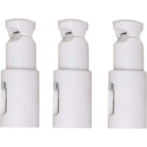 Fixations pour radiateur sèche serviette – Lot de 3 supports réglables – Convient aux radiateurs droits et courbés – Installation facile