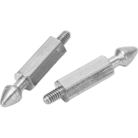 Lot de 2 boulons de fixation pour verrière d'hélicoptère RC, en alliage d'aluminium argenté, durables et faciles à installer. Boulon pour capot avant d'hélicoptère RC FW200. (1/5)