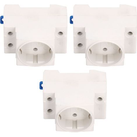 Steckdosenschienenadapter, 10–16 A Industriestecker, 3 Stück (1/5)