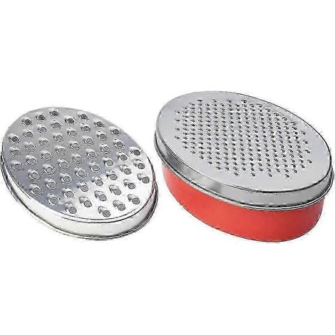 Râpe à fromage rouge en acier inoxydable f26 pour la cuisine avec boîte de rangement noire (1/5)