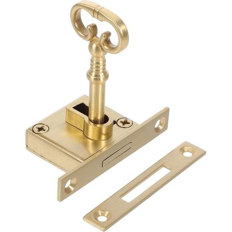 DOITOOL Petite serrure à clé en laiton pour porte de placard (1/5)