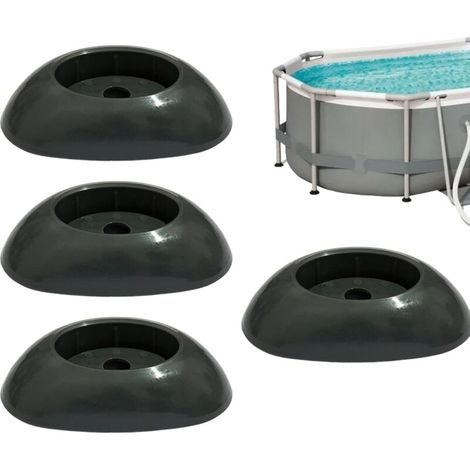 Capuchons de pied piscine Capuchon rechange pour d'extrémité pièces cadre Support support équipement résistant aux intempéries -
